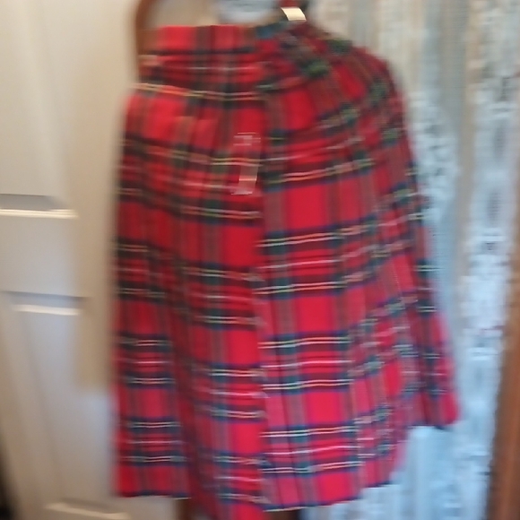 Scottish Laird Porch Women's Size 6 Plaid Red Skirt With Pin - Picture 4 of 4